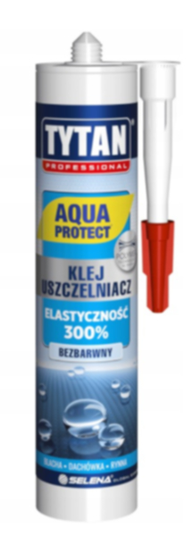 AQUA PROTECT, Tytan, klej uszczelniający, bezbarwny 280ml